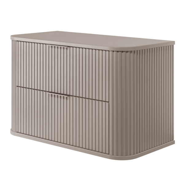 Szafka pod Umywalkę 80 cm Beżowa ELEGANCE Prawy Front