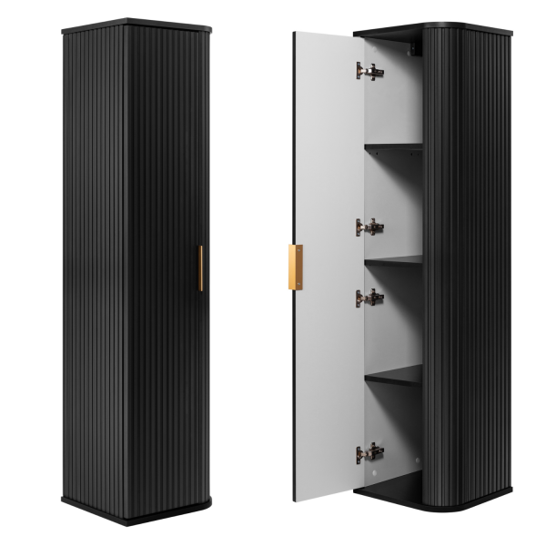 Słupek 139 cm Czarny ELEGANCE