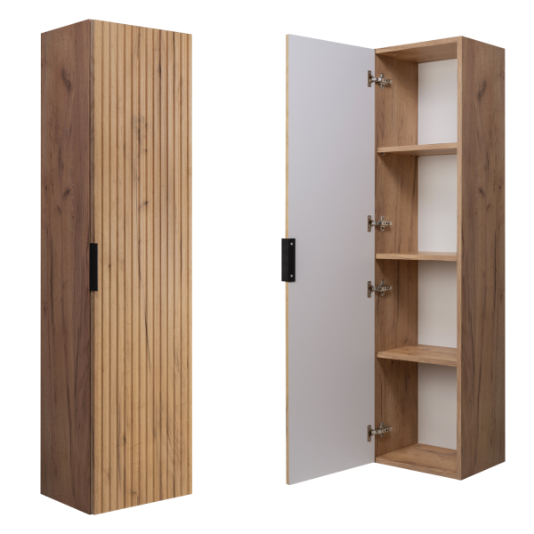 Słupek Łazienkowy 136 cm Wiszący Złoty Dąb FLOW Miniatura
