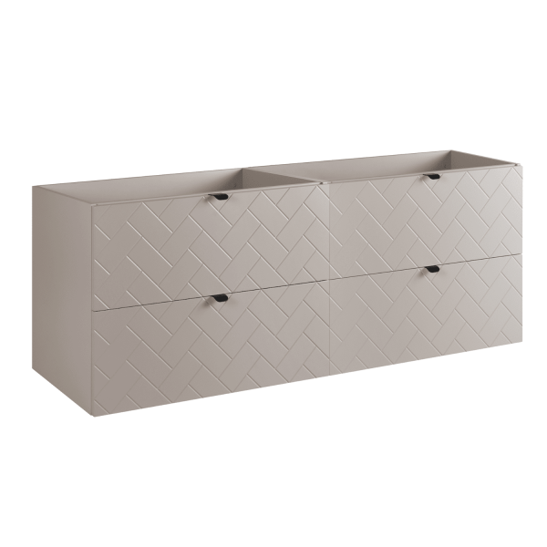 Szafka pod Umywalkę 160 cm Beżowa TREND Lewy Front