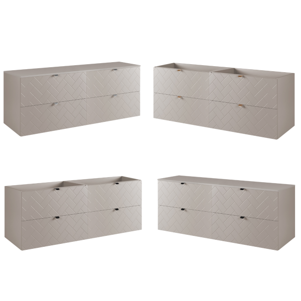 Szafka pod Umywalkę 160 cm Beżowa TREND Kolarz