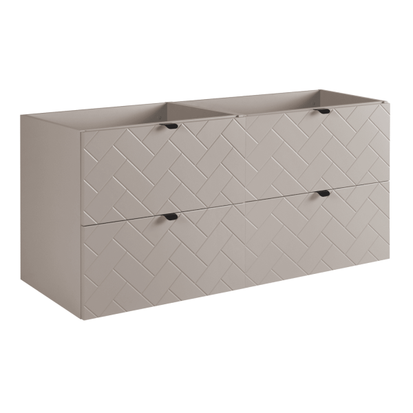 Szafka pod Umywalkę 120 cm Beżowa TREND Lewy Front