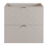 Szafka 60 cm pod Umywalkę Beżowa TREND Od Frontu Srebrne Uchwyty