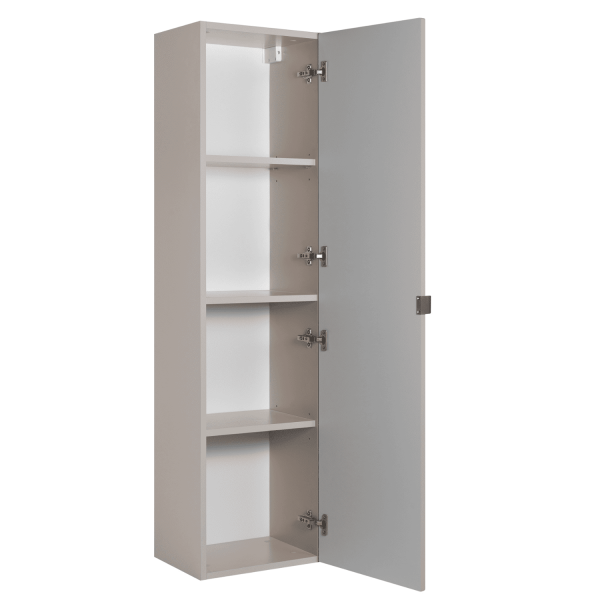 Słupek Łazienkowy 136 cm Beżowy TREND Otwarte Drzwi Prawy Front