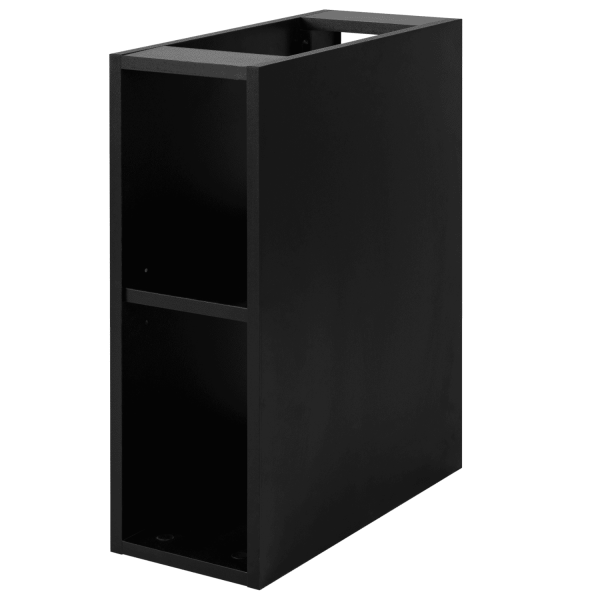 Regał Łazienkowy 20 cm Czarny TREND Prawy Front