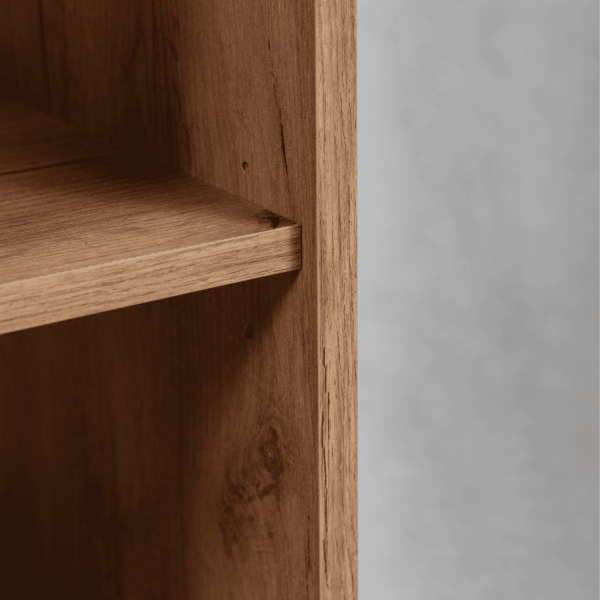 Regał Wiszący Łazienkowy 20 cm Dąb Złoty LOFT Zbliżenie na Detal