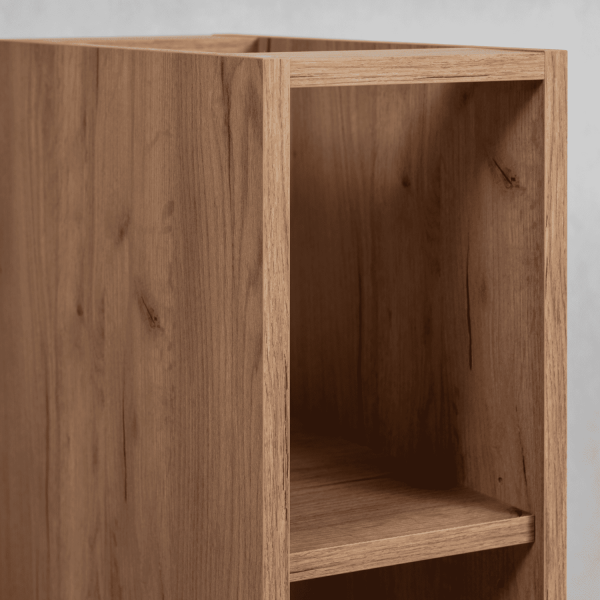 Regał Wiszący Łazienkowy 20 cm Dąb Złoty LOFT Zbliżenie na Półkę