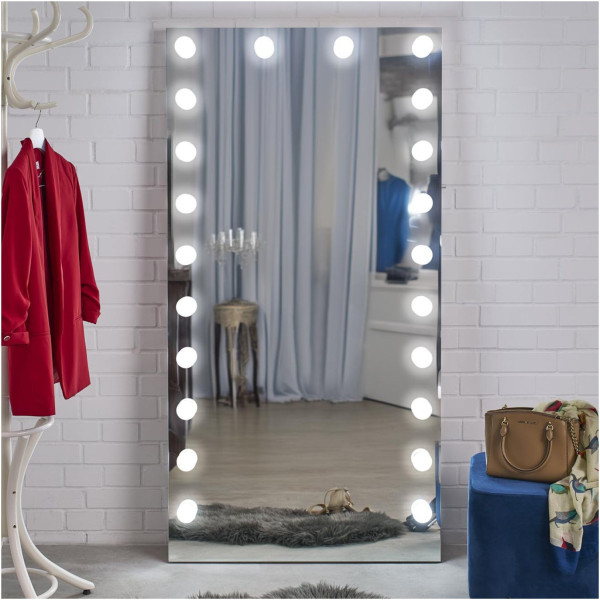Lustro Podświetlane Stojące PEARL Halmar Aranżacja Front