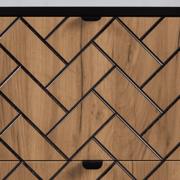 Wisząca Szafka Łazienkowa 120 cm z Blatem pod Umywalkę Nowoczesna Dąb Craft TREND