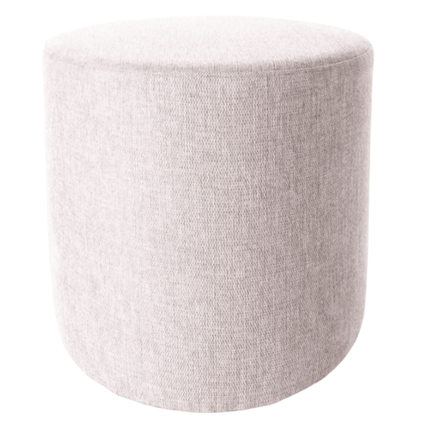 Siedzisko Pufa Okrągła do Siedzenia Beżowa do Salonu Przedpokoju Pokoju Loft AVANT