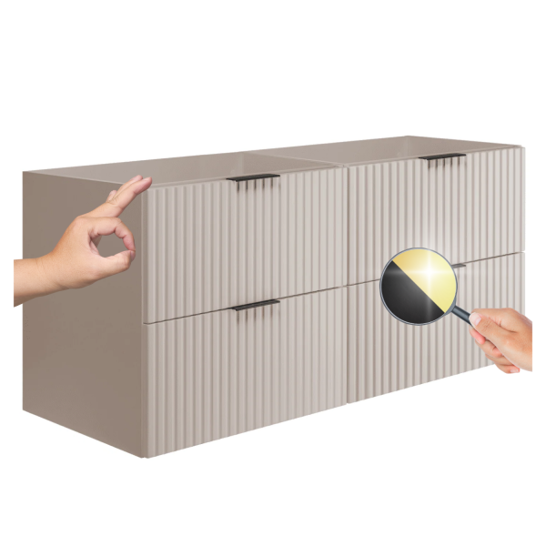 Szafka pod Umywalkę 120 cm Beżowa FLOW