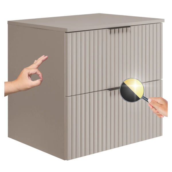 Szafka pod Umywalkę z Blatem 60 cm Beżowa Kaszmir FLOW