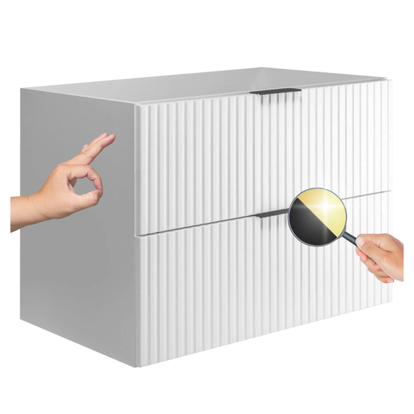 Łazienkowa Szafka pod Umywalkę 80 cm Biała FLOW