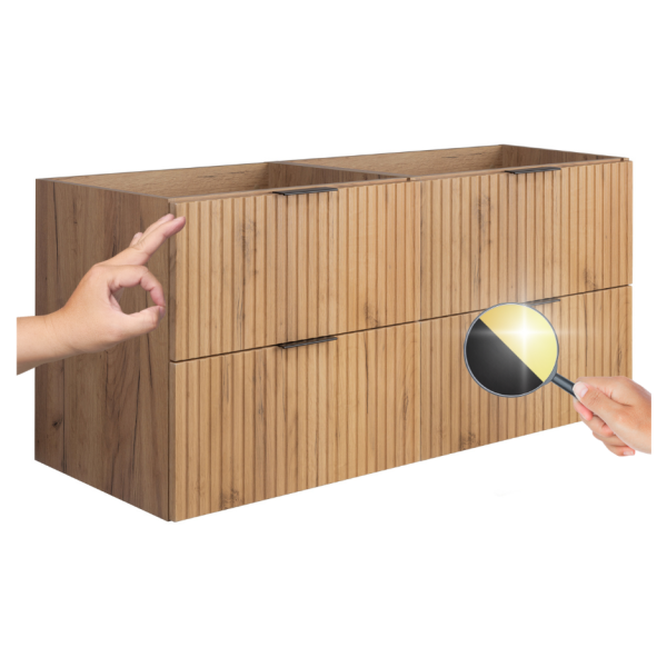 Szafka pod Umywalkę 120 cm Złoty Dąb FLOW