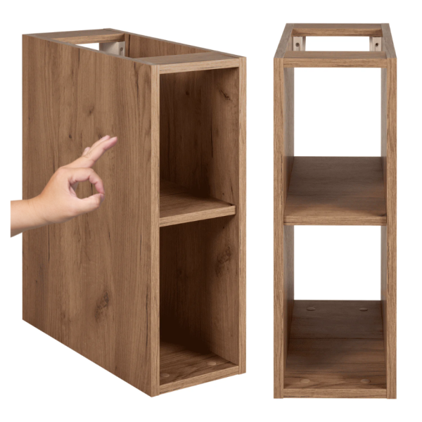Regał Wiszący Łazienkowy 20 cm Dąb Złoty LOFT