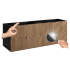 Szafka Łazienkowa Dąb 160 cm pod Umywalkę Czarna LOFT