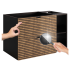 Szafka pod Umywalkę 80 cm z Regałem Dąb Czarna LOFT