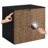 Szafka pod Umywalkę z Blatem 60 cm Wisząca Dąb Czarna LOFT