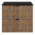 Szafka pod Umywalkę z Blatem 60 cm Wisząca Dąb Czarna LOFT Front