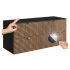 Szafka pod Umywalkę z Blatem 120 cm Dąb Craft Czarna LOFT Miniatura