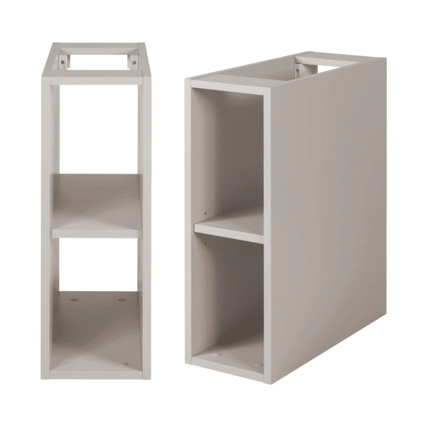 Szafka Łazienkowa 100 cm Beżowa FLOW Front Regału i Front Prawy