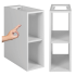 Regał Łazienkowy 20 cm Biały LOFT Miniatura