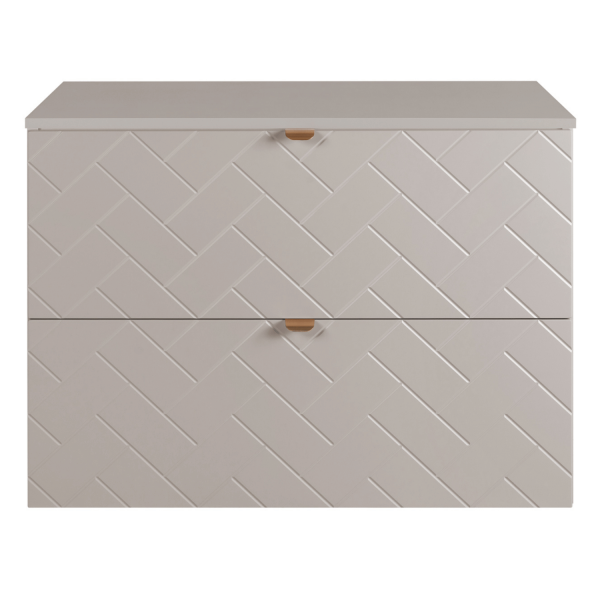 Szafka Łazienkowa 80 cm z Blatem TREND Beżowa Front