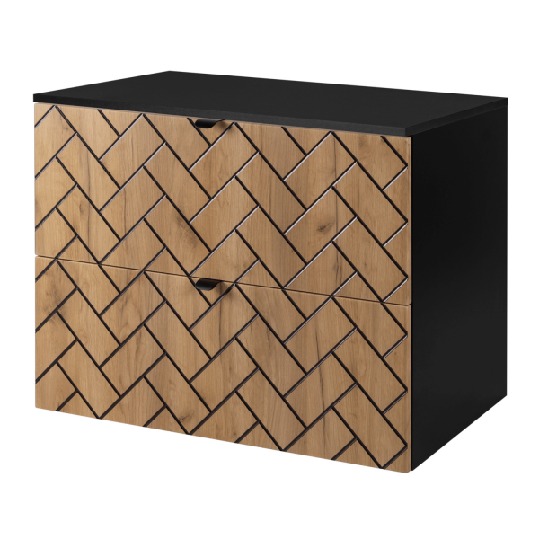 Szafka Łazienkowa 80 cm z Blatem TREND Lewy Front