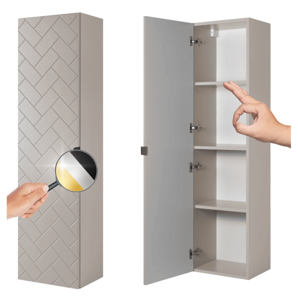 Słupek Łazienkowy 136 cm Beżowy TREND Miniatura