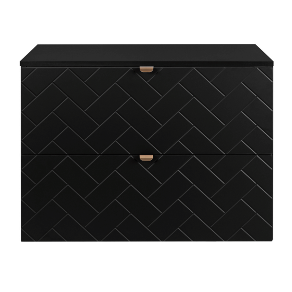 Szafka 80 cm pod Umywalkę TREND Czarna Front
