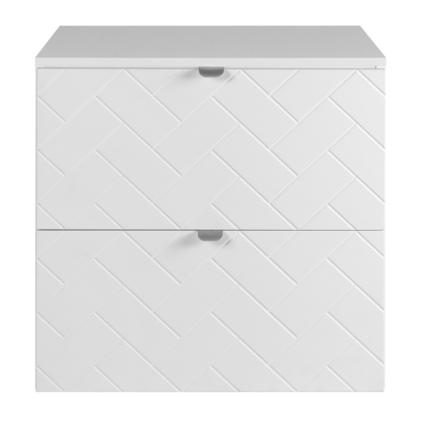 Szafka pod Umywalkę 60 cm z Blatem Biała TREND Front