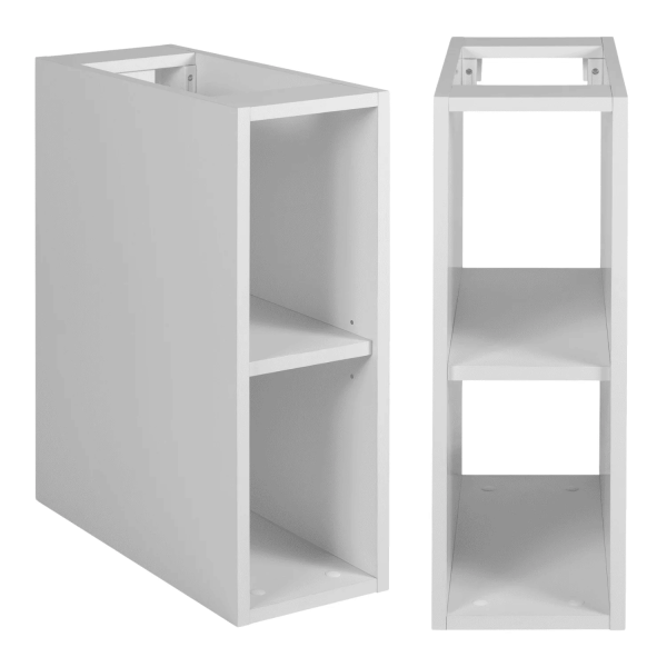 Szafka pod Umywalkę 100 cm Łazienkowa Biała Dąb FLOW Regał 20 cm