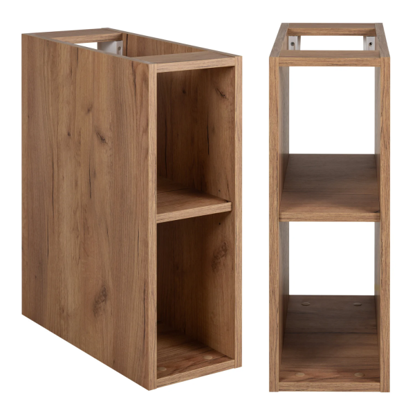 Szafka pod Umywalkę z Blatem 120 cm Biała Dąb Nowoczesna FLOW