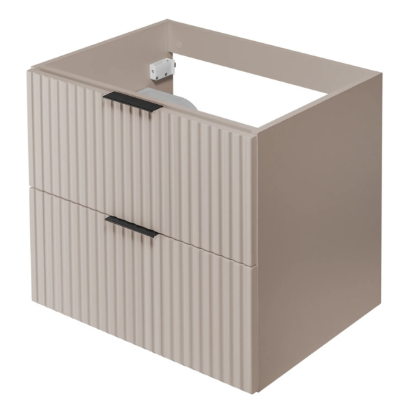Szafka pod Umywalkę 60 cm Wisząca Ryflowana Kaszmir FLOW z Góry