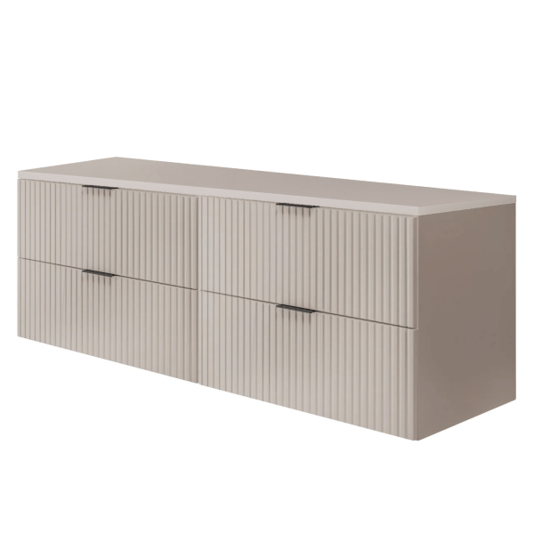 Szafka pod Umywalkę z Blatem 160 cm Kaszmir FLOW Lewy Front