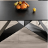 Prostokątny Stół Rozkładany do Salonu Jadalni Ceramiczny Czarny Loft NISTI