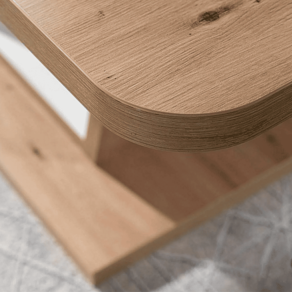 Nowoczesny Stół do Salonu Jadalni Rozkładany Dąb Artisan Biały Loft ANGEL