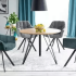 Metalowy Okrągły Stół do Salonu do Jadalni Kuchni Dąb Naturalny Loft ETIS