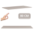 Blat Łazienkowy 80 cm Kaszmirowy Beżowy CASHMERE RODAN