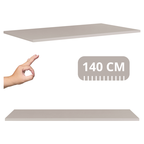 Blat Łazienkowy 140 cm Kaszmirowy Beżowy CASHMERE RODAN