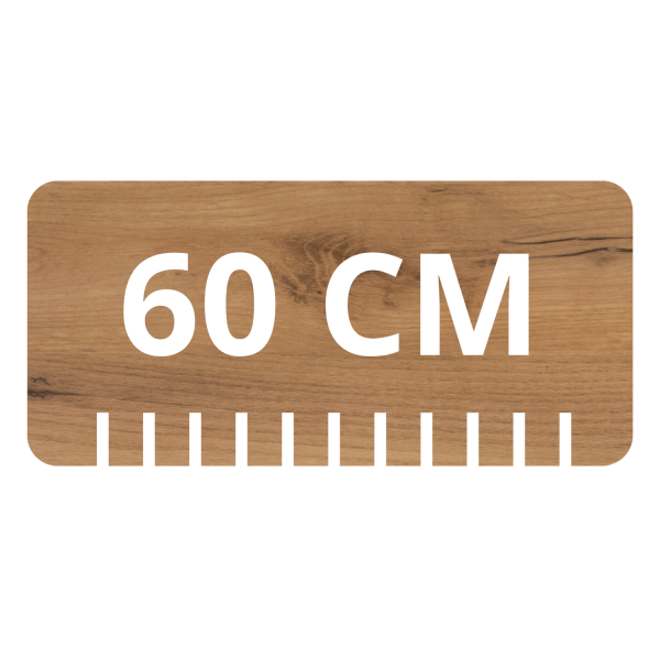 Blat Łazienkowy 60 cm Dąb Craft Złoty Matowy OAK RODAN