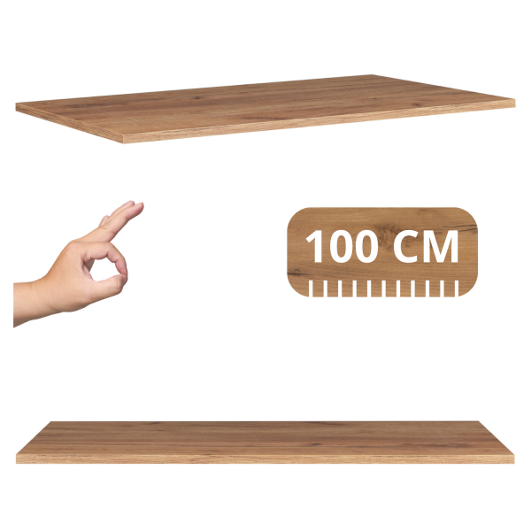Blat Łazienkowy 100 cm Dąb Craft Złoty Matowy OAK RODAN