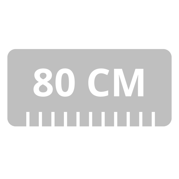 Blat Łazienkowy 80 cm Biały Matowy WHITE RODAN