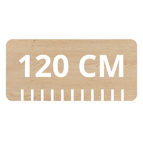 Blat Łazienkowy 120 cm Dąb Jasny Satynowy LIGHT OAK RODAN