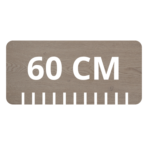Blat Łazienkowy 60 cm Ciemny Dąb Satynowy DARK OAK RODAN