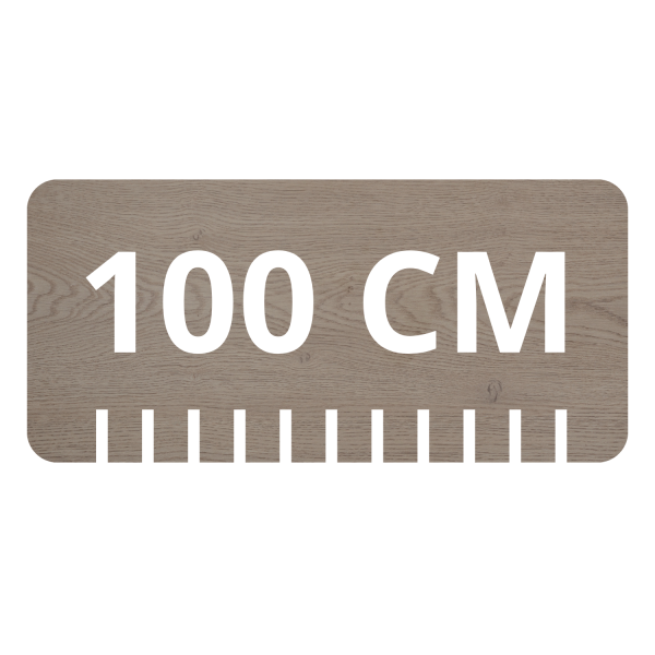 Blat Łazienkowy 100 cm Ciemny Dąb Satynowy DARK OAK RODAN