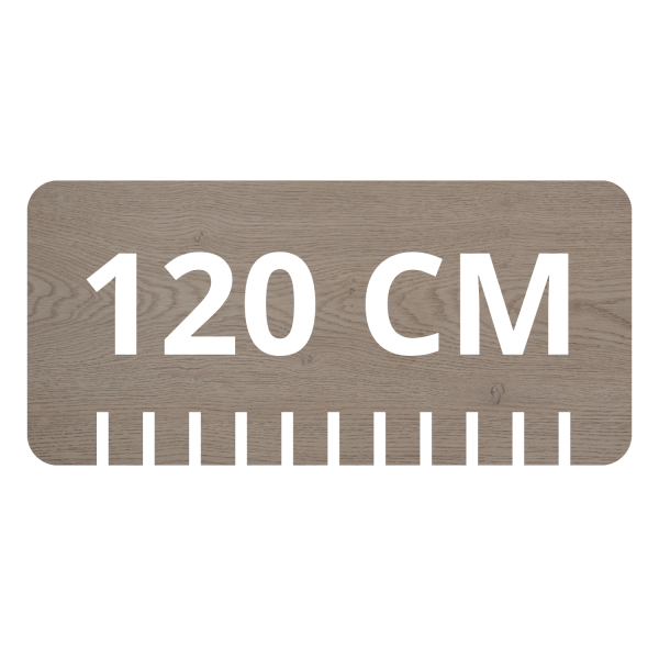 Blat Łazienkowy 120 cm Ciemny Dąb Satynowy DARK OAK RODAN