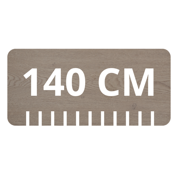 Blat Łazienkowy 140 cm Ciemny Dąb Satynowy DARK OAK RODAN