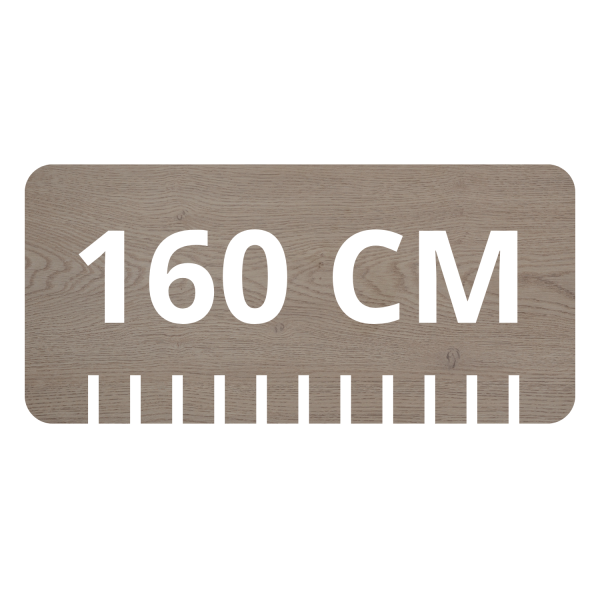 Blat Łazienkowy 160 cm Ciemny Dąb Satynowy DARK OAK RODAN
