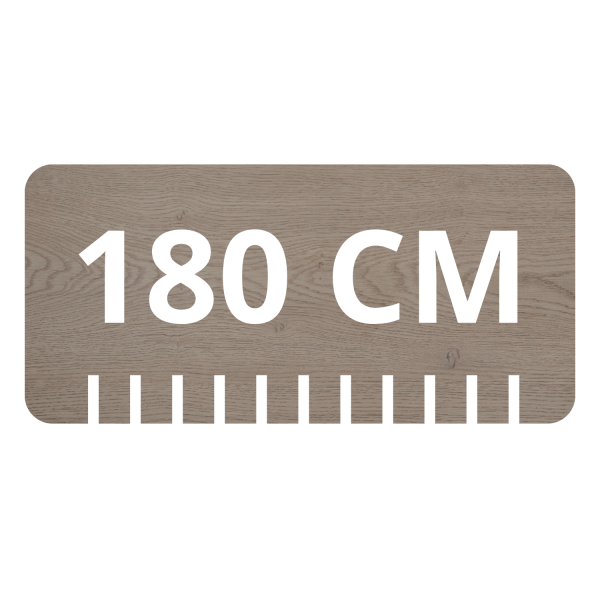 Blat Łazienkowy 180 cm Ciemny Dąb Satynowy DARK OAK RODAN